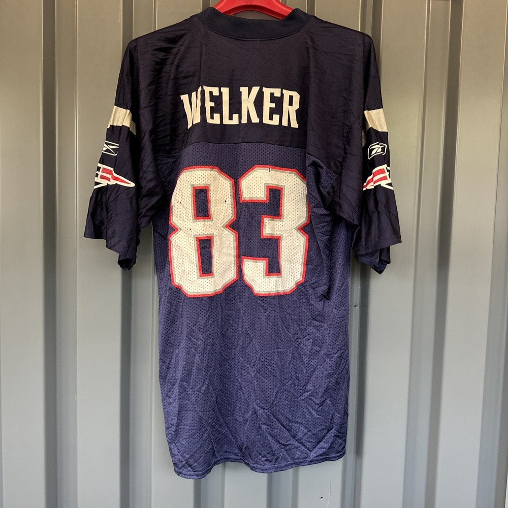 New England Patriots Wes Welker Jersey‎ Mens M Blue NFL Football Reebok 83